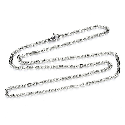 Non-Tarnish 304 Stainless Steel Cable Chain Necklace NJEW-S420-004P-1