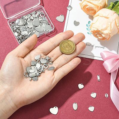 160Pcs 16 Styles 304 Stainless Steel Chain Tabs FIND-CJ0004-88-1