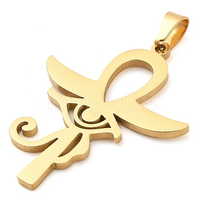 304 Stainless Steel Pendants LS-STAS-R134-04G-01-1