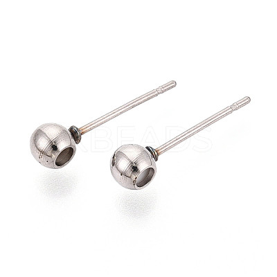 304 Stainless Steel Stud Earring Findings STAS-F329-01A-P-1