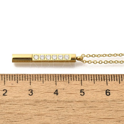 Ion Plating(IP) 304 Stainless Steel Pendant Necklace NJEW-K255-16G-1