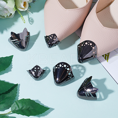 6Pcs 3 Style Alloy Shoes Creases Protector FIND-GF0004-89B-1