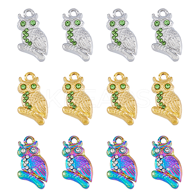 12Pcs 3 Colors 304 Stainless Steel Pendants STAS-FH0001-82-1