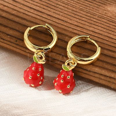 Brass Hoop Earrings EJEW-S251-04C-G-1