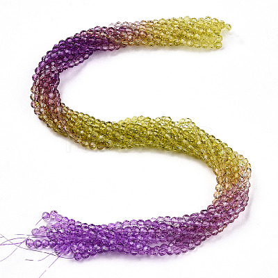 Transparent Glass Beads Strands GLAA-E036-07E-1