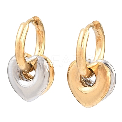 304 Stainless Steel Huggie Hoop Earrings for Women EJEW-F420-01GP-1