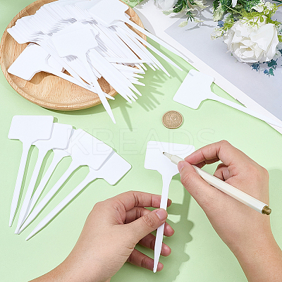 50Pcs Plastic Plant Labels FIND-SP0005-64A-1