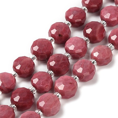 Natural Rhodonite Beads Strands G-B153-B10-1