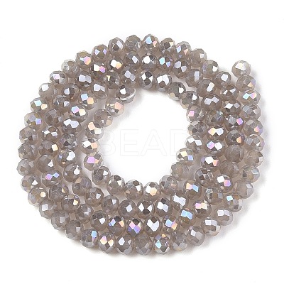 Electroplate Glass Beads Strands EGLA-A044-J4mm-B10-1
