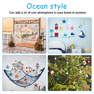 13Pcs 13 Colors Hanging Resin Pendant Decorations HJEW-PH0001-38-1