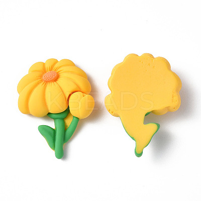 Opaque Resin Cabochons X-CRES-P023-04D-1