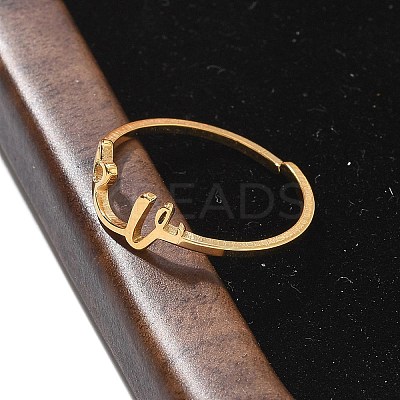 304 Stainless Steel Cuff Rings for Women RJEW-D285-01G-V-1