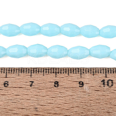 Opaque Solid Color Glass Beads Strands GLAA-N071-01A-C06-1