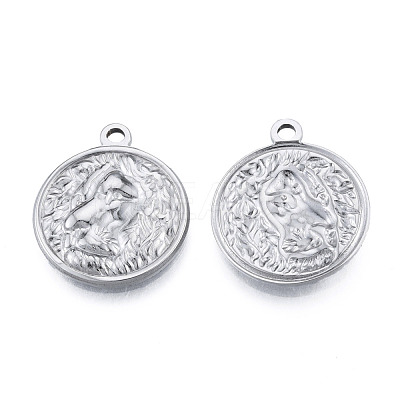 Non-Tarnish 201 Stainless Steel Pendants STAS-N098-200P-1