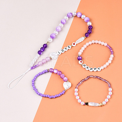DIY 24 Style Acrylic & ABS Beads Jewelry Making Finding Kit DIY-NB0012-02C-1