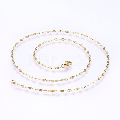304 Stainless Steel Chain Necklaces MAK-L015-27A-1