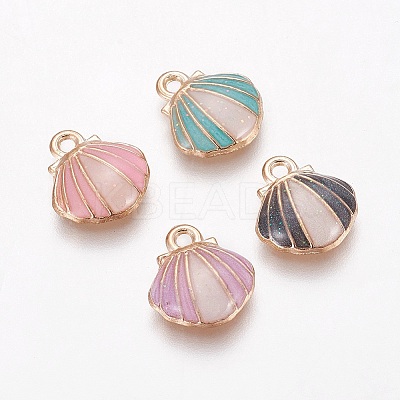 Alloy Enamel Charms PALLOY-F224-05G-1