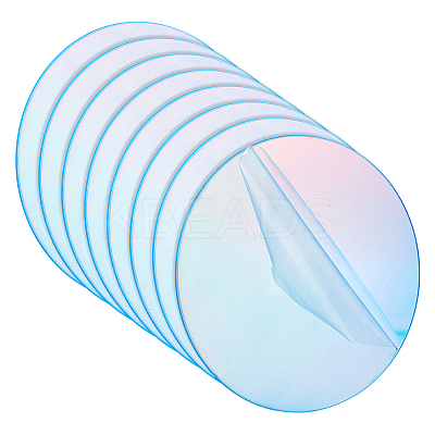 Iridescent Acrylic Plates DIY-CP0008-22-1