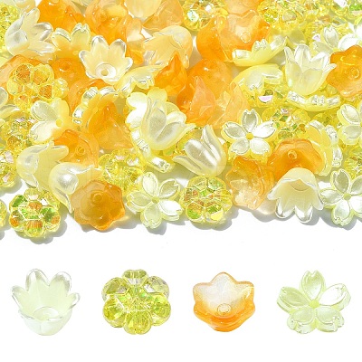 DIY Flower Plastic & Acrylic Beads Jewelry Making Finding Kit DIY-YW0008-78E-1