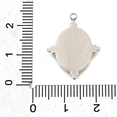 304 Stainless Steel Pendants STAS-M123-03F-PG-1