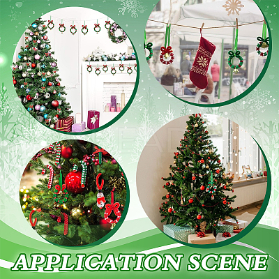Acrylic with Plastic Christmas Candy Beading Set DIY-SC0026-81B-1