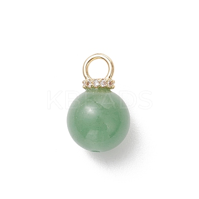 4Pcs 4 Styles Natural Amethyst & Green Aventurine & Rose Quartz & White Jade Pendants PALLOY-JF04936-1