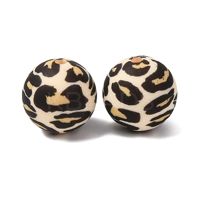 Food Grade Eco-Friendly Printed Silicone Beads SIL-A013-01A-10-1