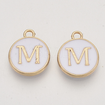 Golden Plated Alloy Charms LS-ENAM-S118-01M-1