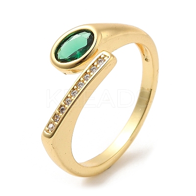 Rack Plating Brass Adjustable Rings RJEW-D008-04G-1