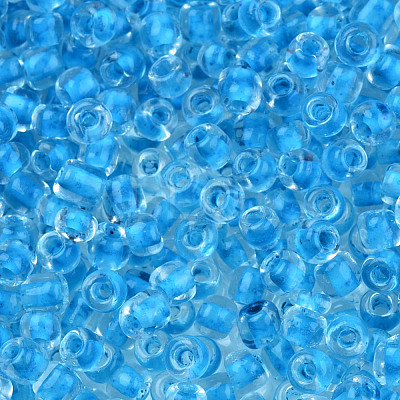 Glow in the Dark Luminous Transparent Glass Seed Beads SEED-YWC0001-01E-1