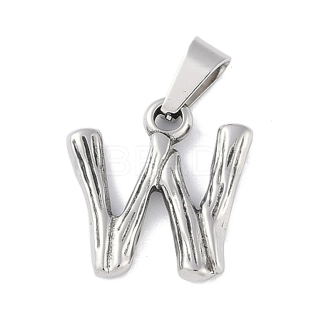 Non-Tarnish 304 Stainless Steel Pendants STAS-F235-01P-W-1