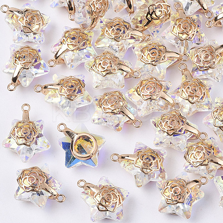 Electroplate Glass Pendants LS-X-EGLA-N005-003A-1