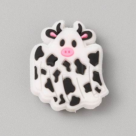 Halloween Themed PVC Plastic Beads SIL-SZC0005-14N-1