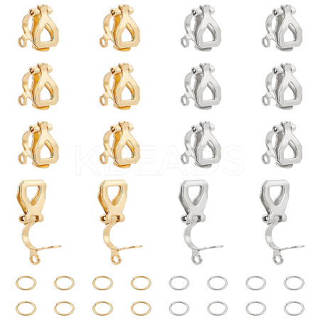 304 Stainless Steel Clip-on Earring Findings STAS-LP0001-51-1