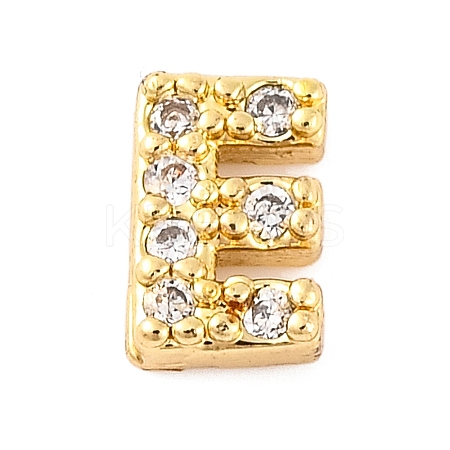 Rack Plating Brass Micro Pave Cubic Zirconia Cabochons KK-F874-04G-E-1