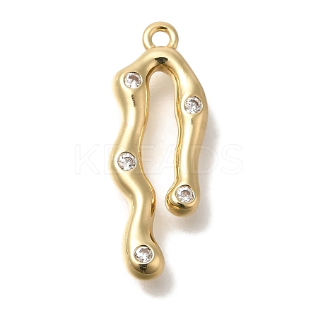 Brass Micro Pave Cubic Zirconia Pendants LS-KK-B122-03D-04G-1