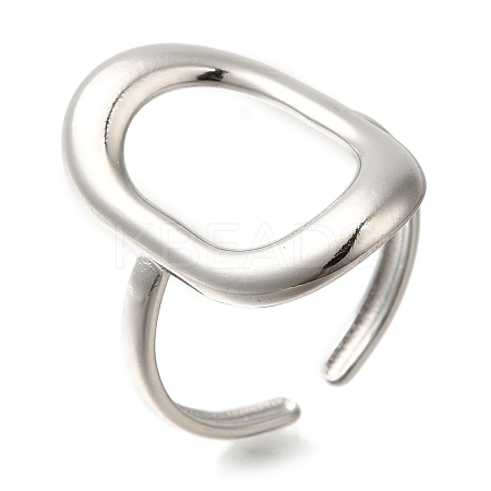 304 Stainless Steel Cuff Rings RJEW-Z074-10P-1