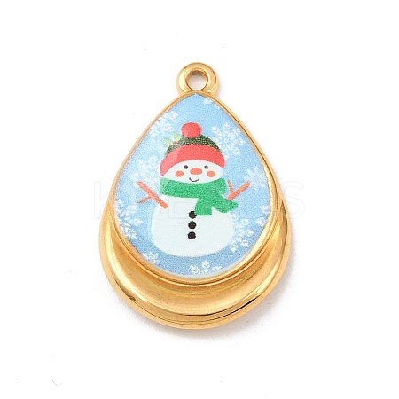 Printed 304 Stainless Steel Pendants LS-STAS-B116-01A-G01-1