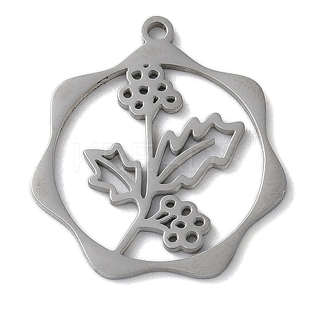 Non-Tarnish 304 Stainless Steel Pendants STAS-P338-01I-P-1