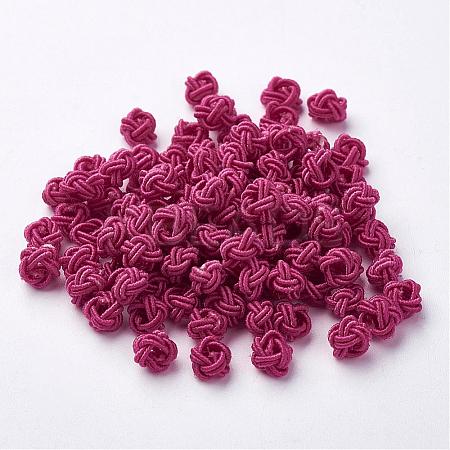 Polyester Weave Beads WOVE-N002-42-1