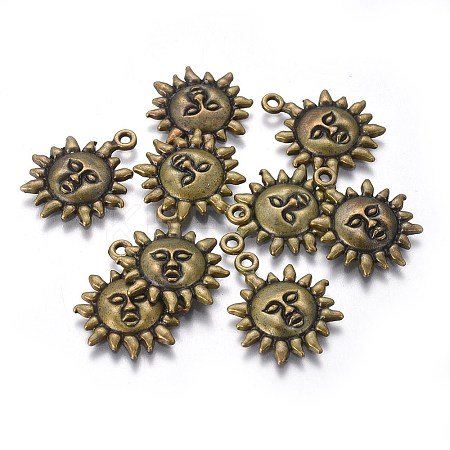 Tibetan Style Alloy Pendants TIBEP-LF9244YKG-AB-LF-1