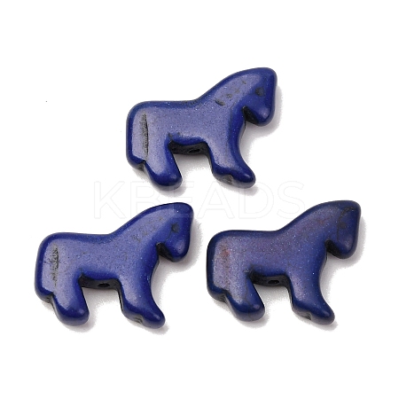 Synthetic Turquoise Dyed Horse Beads G-B015-09-1