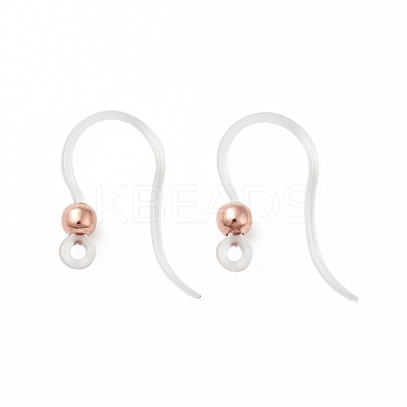 Transparent Resin Earring Hooks LS-RESI-G050-01RG-1