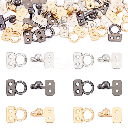 15Sets 3 Colors Alloy Hook and Eye Fasteners DIY-TA0012-27-1