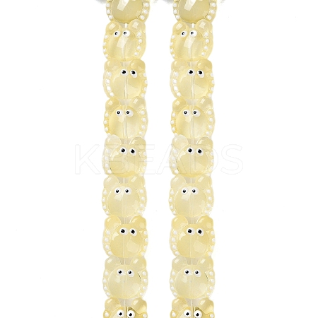 Transparent Glass Beads Strands LAMP-L078-010H-1