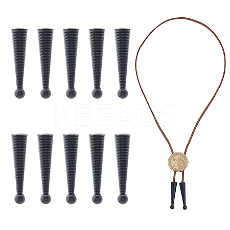 10Pcs Alloy Cord Ends FIND-FH0009-40EB-1