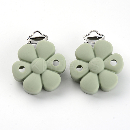 Food Grade Eco-Friendly Silicone Baby Pacifier Clips SIL-S003-04E-1