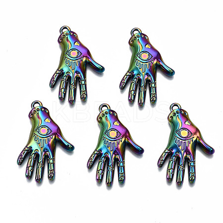 Rainbow Color Alloy Pendants PALLOY-S180-006-RS-1