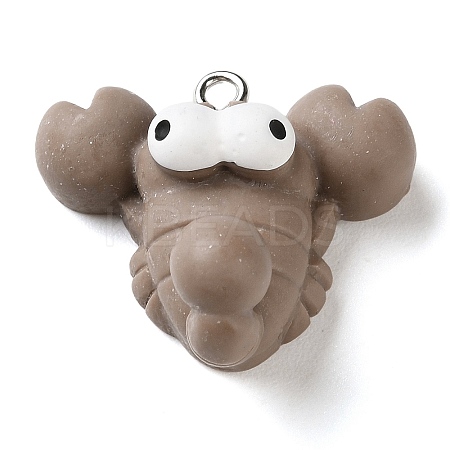 Amimal Resin Pendants RESI-I346-01P-01-1