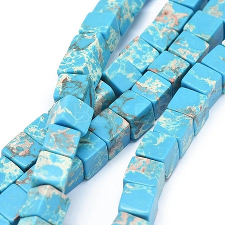 Synthetic Imperial Jasper Beads Strands G-F636-01B-1